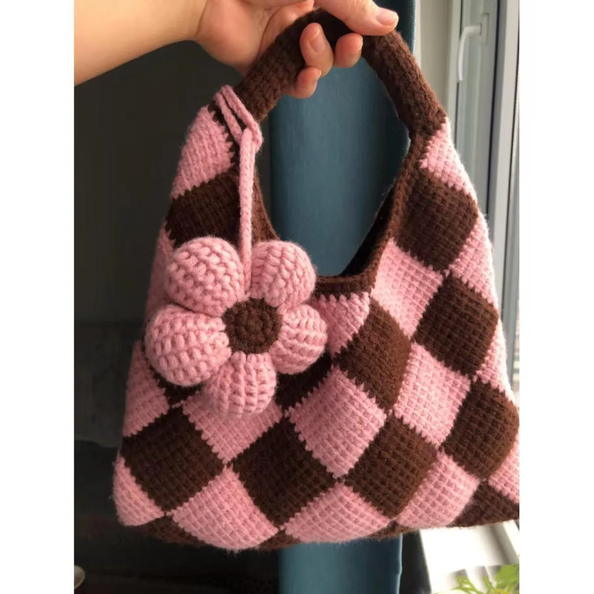 Afghan Diamond Flower Crochet Bag DIY Kit | All Tools Included, 6 Colors Available, With Detailed Video Tutorial product detail 2