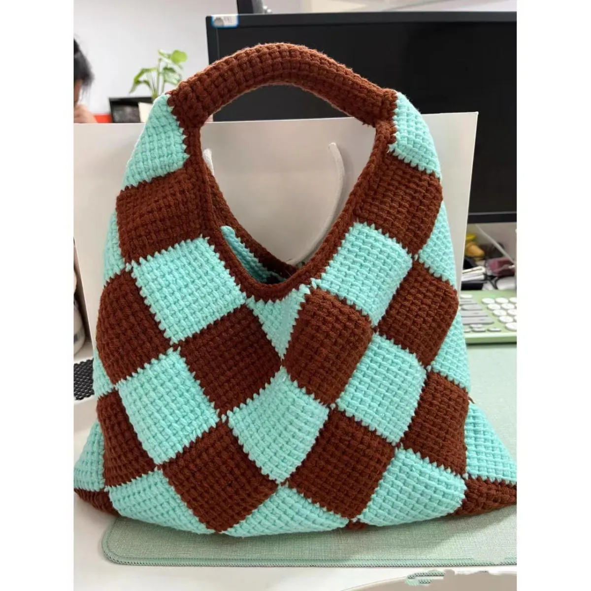 Afghan Diamond Flower Crochet Bag DIY Kit | All Tools Included, 6 Colors Available, With Detailed Video Tutorial product detail 6