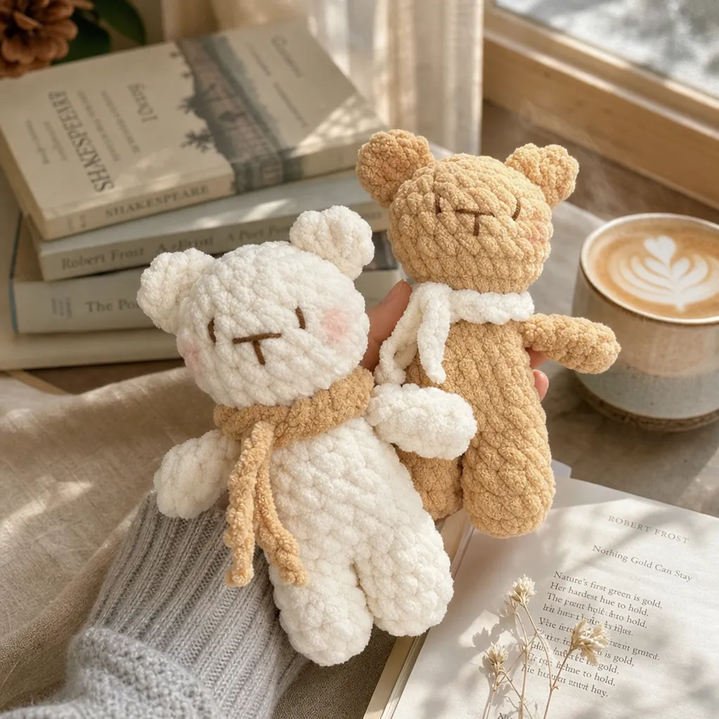 Cute Booty Bear Doll Crochet DIY Kit |2 Colors Available, With Video Tutorial product detail 1