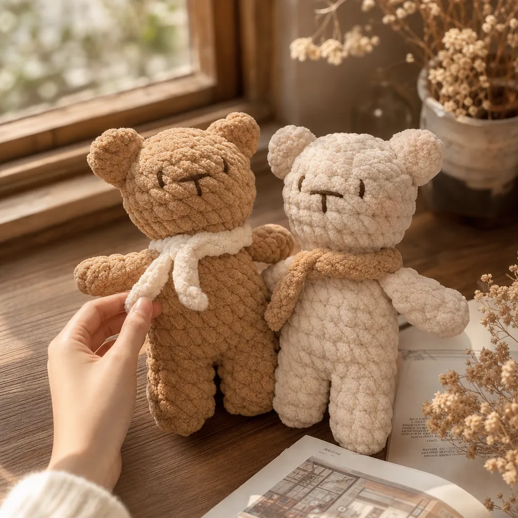Cute Booty Bear Doll Crochet DIY Kit |2 Colors Available, With Video Tutorial product detail 2