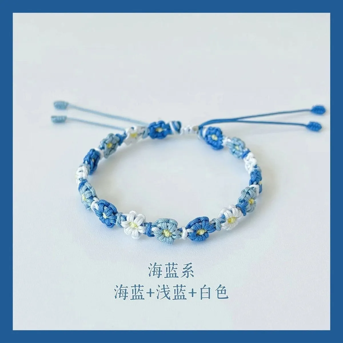 Daisy Woven Bracelet Crochet DIY Kit | All Tools Included, 6 Colors Available, With Detailed Video Tutorial product detail 6