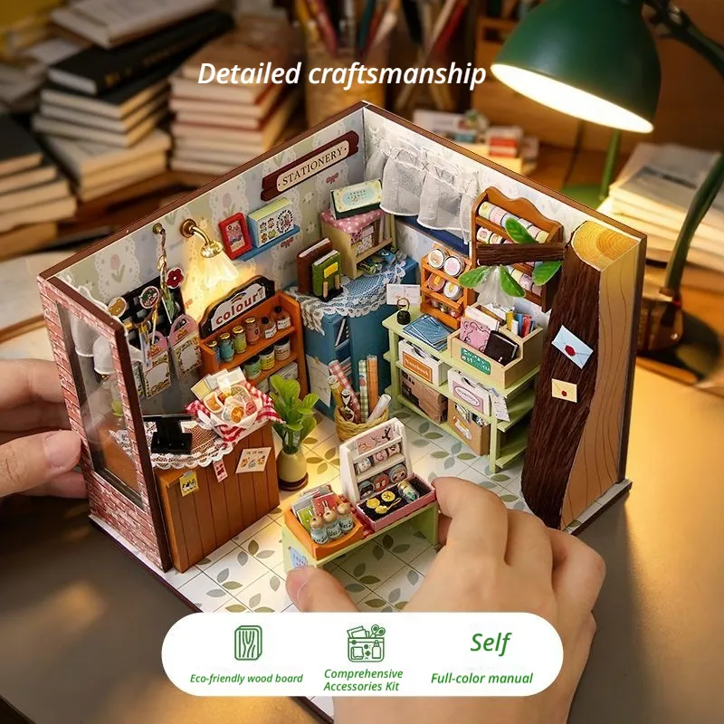 Journal Cottage Wooden Puzzle Model Kit | No Lights & No Electronic Components, All Tools Included, With Detailed Video Tutorial product detail 1