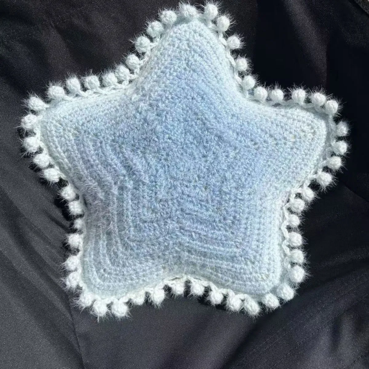 Star Pillow Crochet DIY Kit | Finished Size Approx 30cm, No Stuffing Included, 5 Colors Available, With Detailed Video Tutorial product detail 4