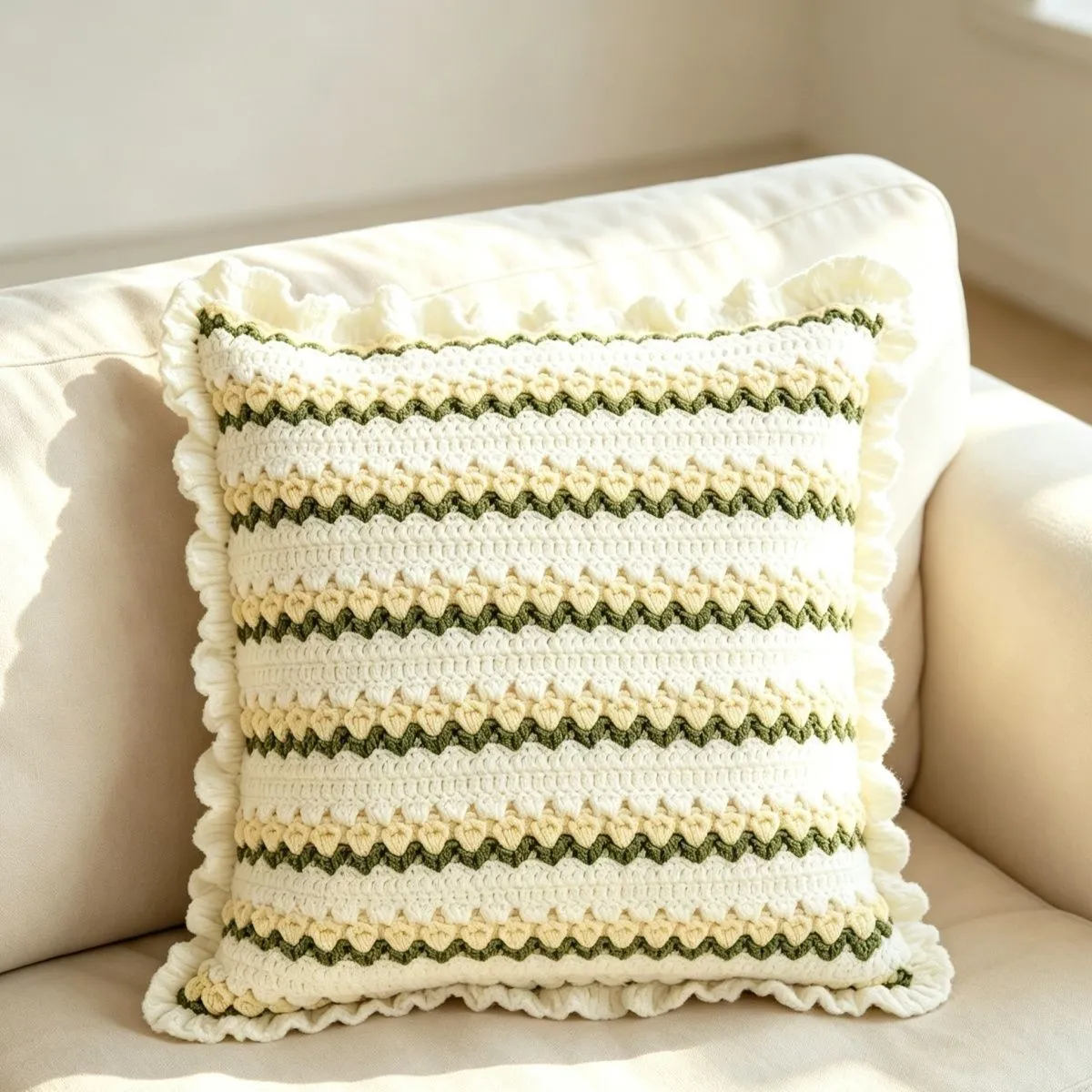 Tulip Lace Pillow Crochet DIY Kit | No Stuffing Included, 4 Colors Available, With Detailed Video Tutorial product detail 2