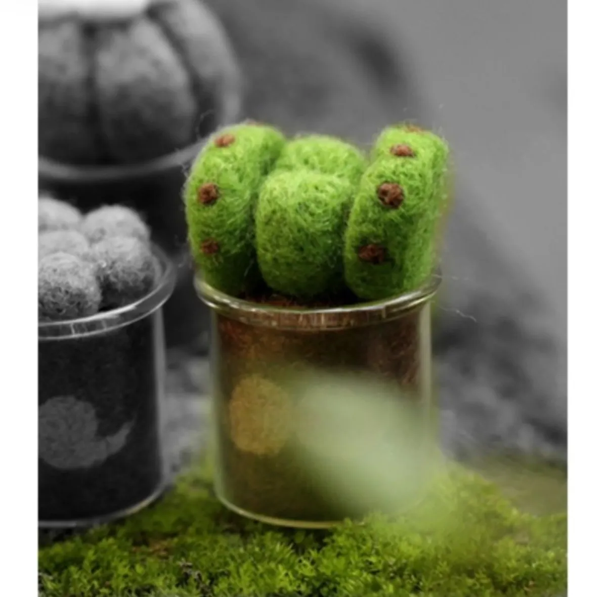 Wool Felt Mini Succulent Plant Pot DIY Kit, Set of 8 | All Tools Included, 8 Styles Available, With Video Tutorial product detail 4