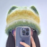 Cute Kitty's Ear Hat Crochet DIY Kit | All Tools Included, Beginner Friendly, 3 Colors Available, With Video Tutorial - Image 2