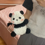 Panda Doll Chunky Yarn Crochet DIY Kit | All Tools Included, With Video Tutorial - Image 3