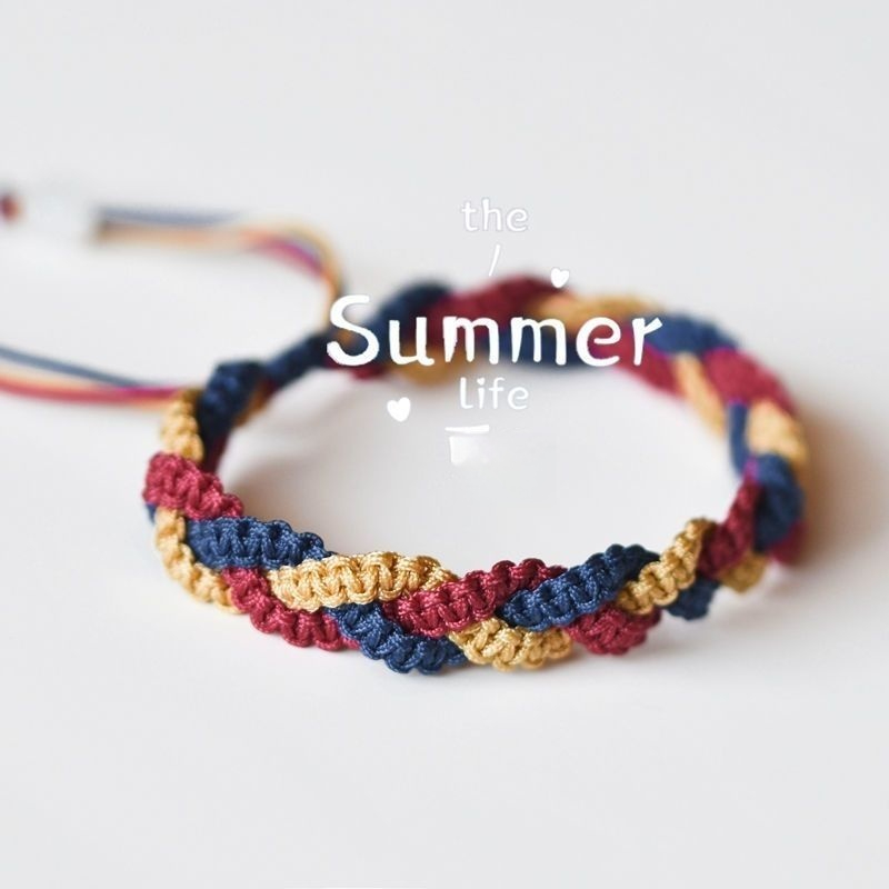 Lucky Woven Bracelet Crochet DIY Kit | All Tools Included, 6 Colors Available, With Detailed Video Tutorial Lucky Woven Bracelet Crochet DIY Kit | All Tools Included, 6 Colors Available, With Detailed Video Tutorial - Image 1
