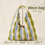 Green Wavy Openwork Crochet Bag DIY Kit | All Tools Included, With Video Tutorial - Image 4