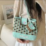 Candy Cube Shoulder Tote Bag Crochet DIY Kit | All Tools Included, 6 Colors Available, With Video Tutorial