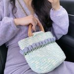 Gentle Tulip Flower Handbag Crochet DIY Kit | All Tools Included, 2 Colors Available, With Detailed Video Tutorial