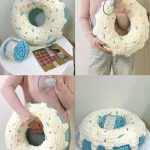 Donut Pillow Chunky Yarn Crochet DIY Kit | No Stuffing Included, 2 Colors Available - Image 2