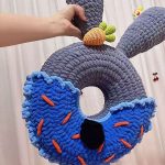 Cute Bunny Pillow Crochet DIY Kit | No Stuffing Included, With Detailed Video Tutorial - Image 3