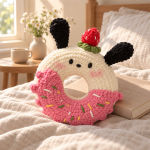 Cute Animal Pillow Crochet DIY Kit | No Stuffing Included, 5 Animal Styles Available, With Detailed Video Tutorial