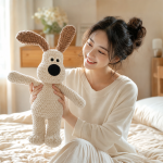 Comfort Puppy Doll Crochet DIY Kit | No Stuffing Included, Finished Size Approx 46cm, With Video Tutorial
