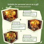 Florist Cottage Wooden Puzzle Model Kit | No Lights & No Electronic Components, All Tools Included, With Detailed Video Tutorial - Image 2