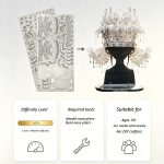 Diancui Nine‑Dragon‑Nine‑Phoenix Crown 3D Metal Puzzle DIY Kit | Decor Ornament Toy, With Detailed Video Tutorial - Image 3